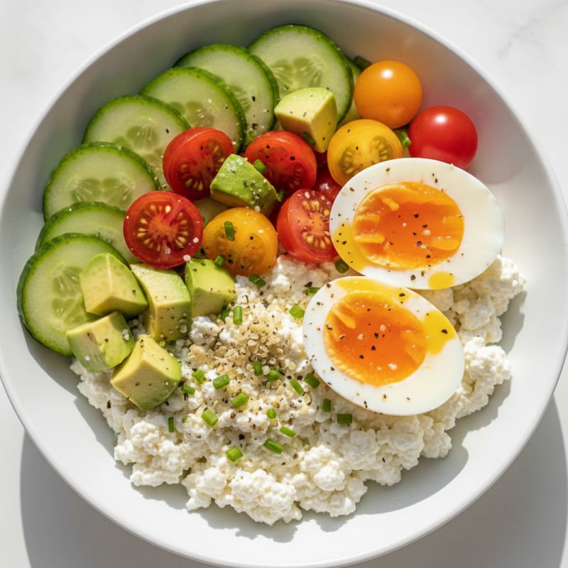 Savory Herb Cottage Cheese Bowl