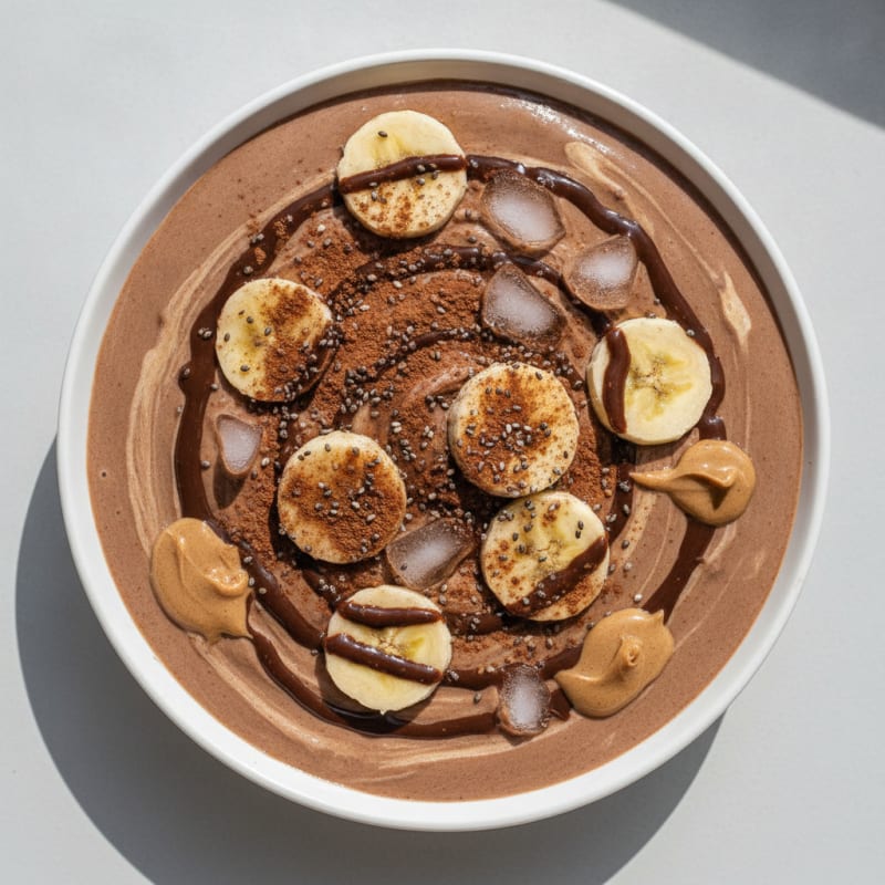 Chocolate Banana Protein Smoothie