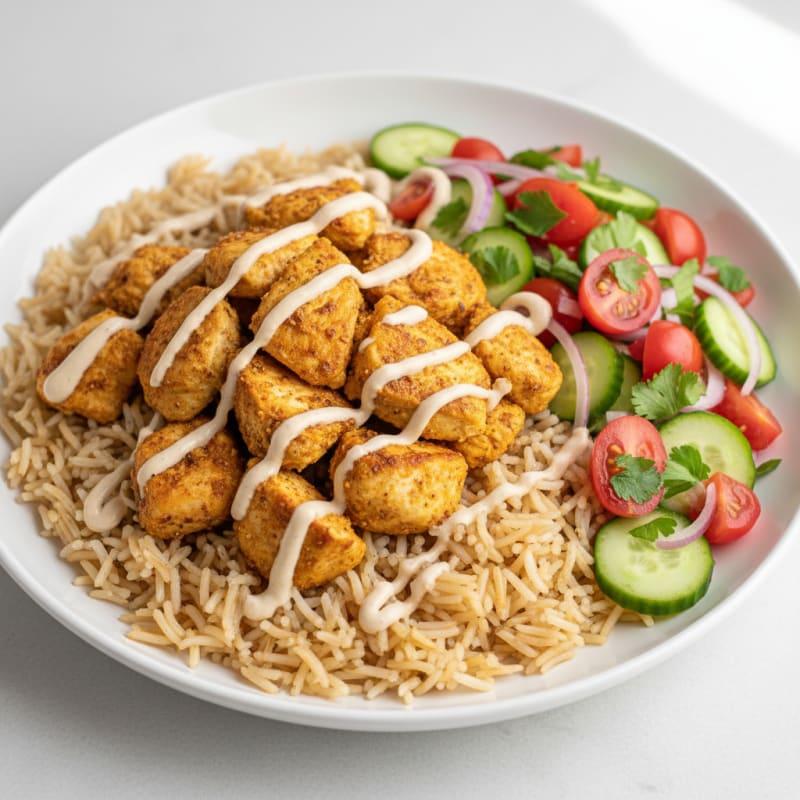 Chicken Shawarma Rice Bowl