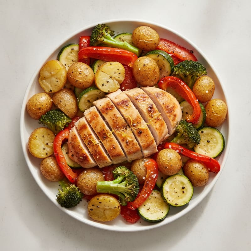 Sheet Pan Lemon Herb Chicken and Veggies