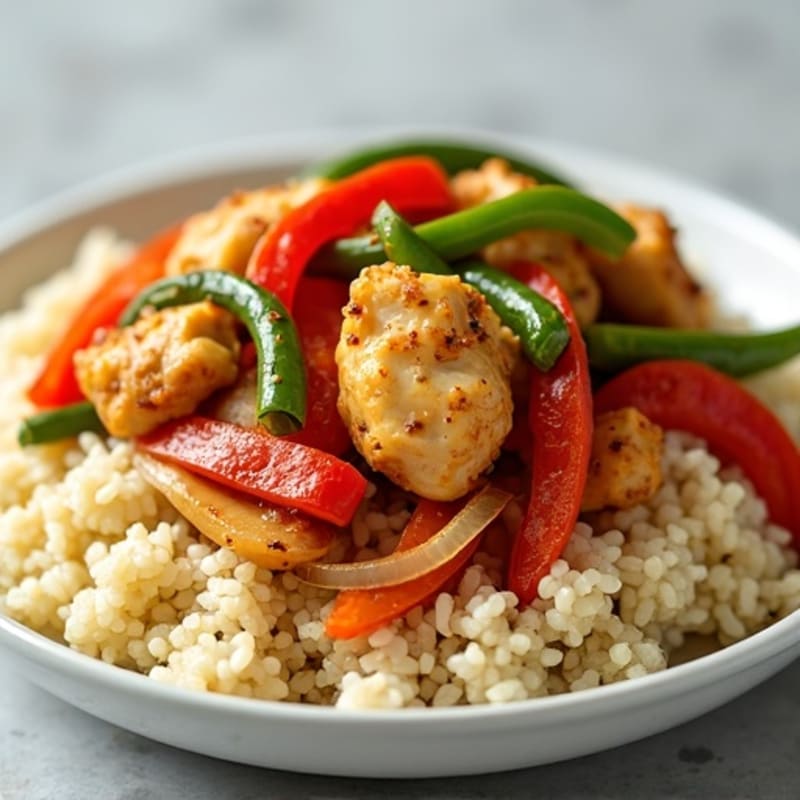 Cauliflower Rice Chicken Stir-Fry