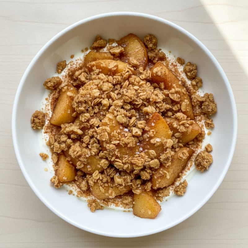 Baked Cinnamon Apples with Oat Crumble