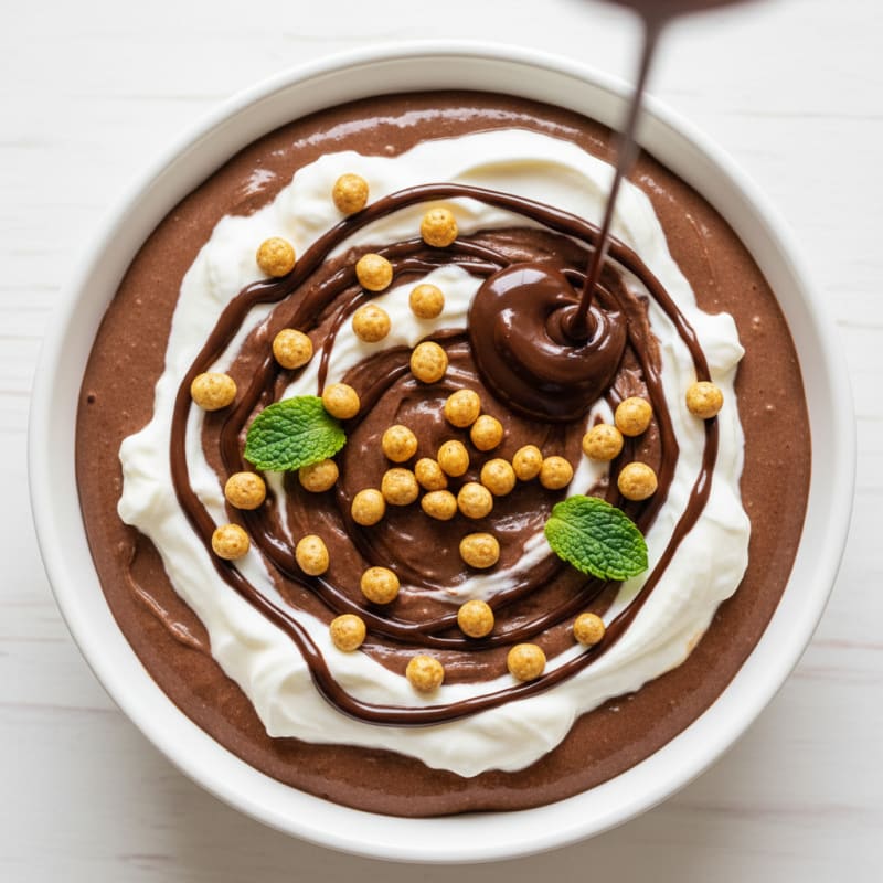 Silky Chocolate Protein Pudding with Greek Yogurt
