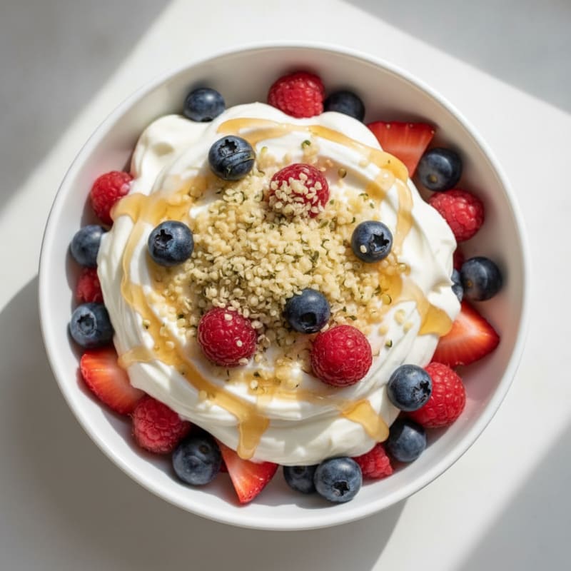 Creamy Greek Yogurt Protein Parfait with Mixed Berries