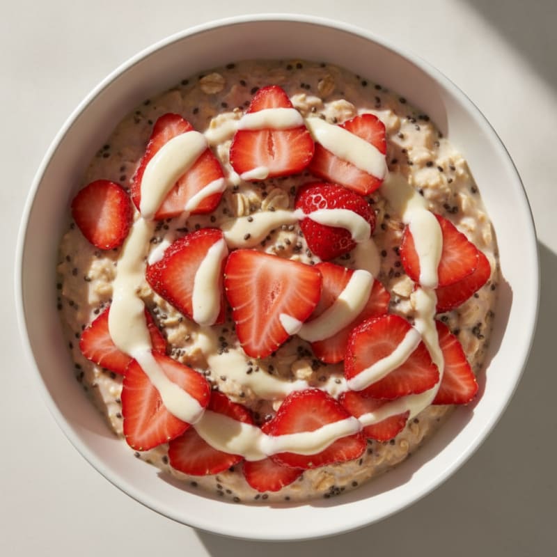 Strawberry Shortcake Overnight Oats