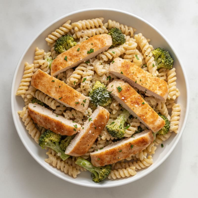 Garlic Parmesan Chicken Alfredo Pasta