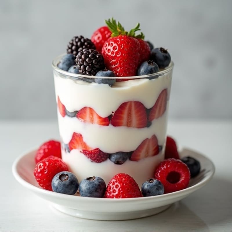 Creamy Greek Yogurt Protein Parfait with Berries