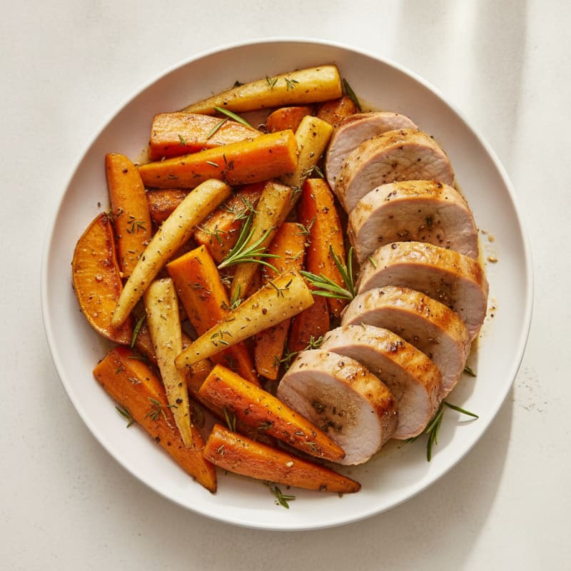 Herb-Roasted Pork Tenderloin with Root Vegetables