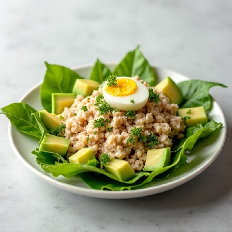 Lemon-Herb Tuna Salad with Crunchy Celery and Fresh Greens