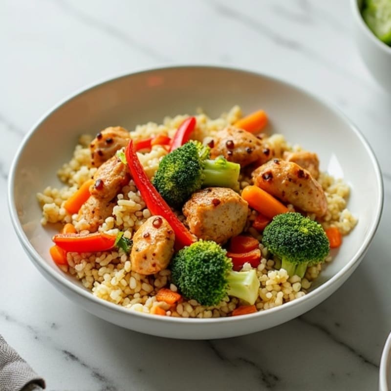 Cauliflower Rice Chicken Stir-Fry