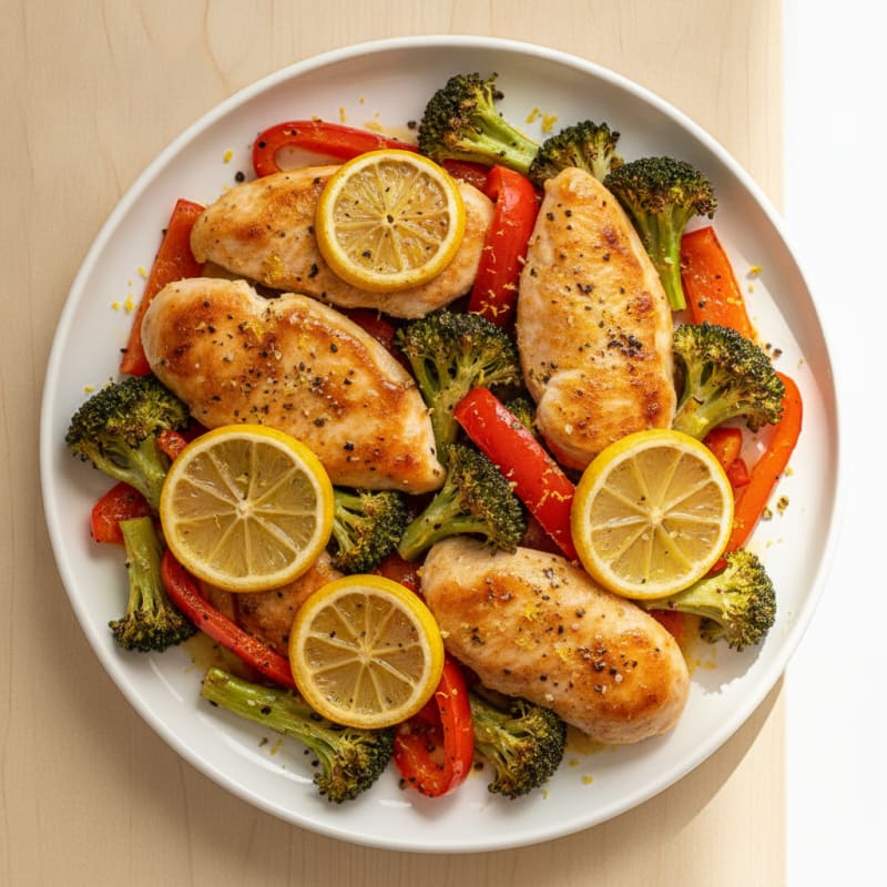 Sheet Pan Lemon Herb Chicken and Veggies