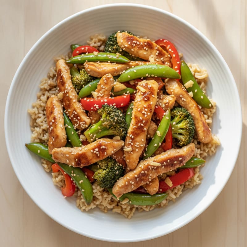 Sesame-Ginger Chicken Stir-Fry
