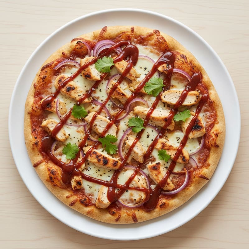 Crispy BBQ Chicken and Caramelized Onion Pizza