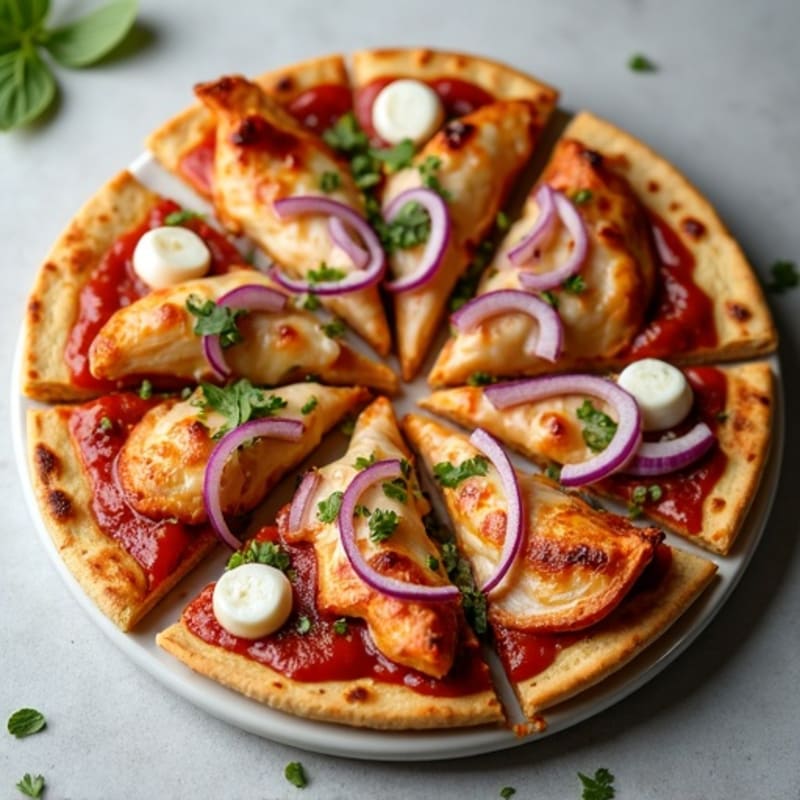 Healthy Crispy Chicken BBQ Pizza