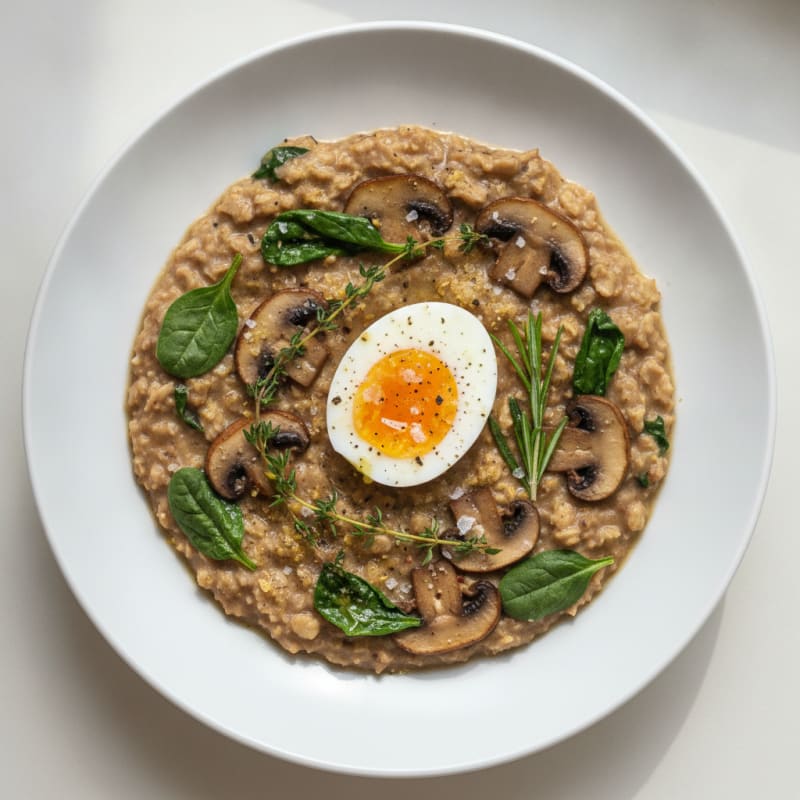Savory Mushroom and Herb Porridge