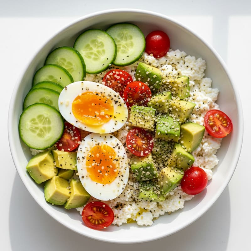 Savory Cottage Cheese Breakfast Bowl
