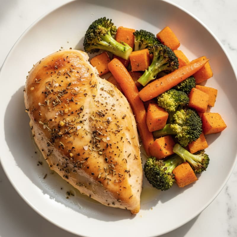 Garlic Herb Roasted Chicken with Vegetables