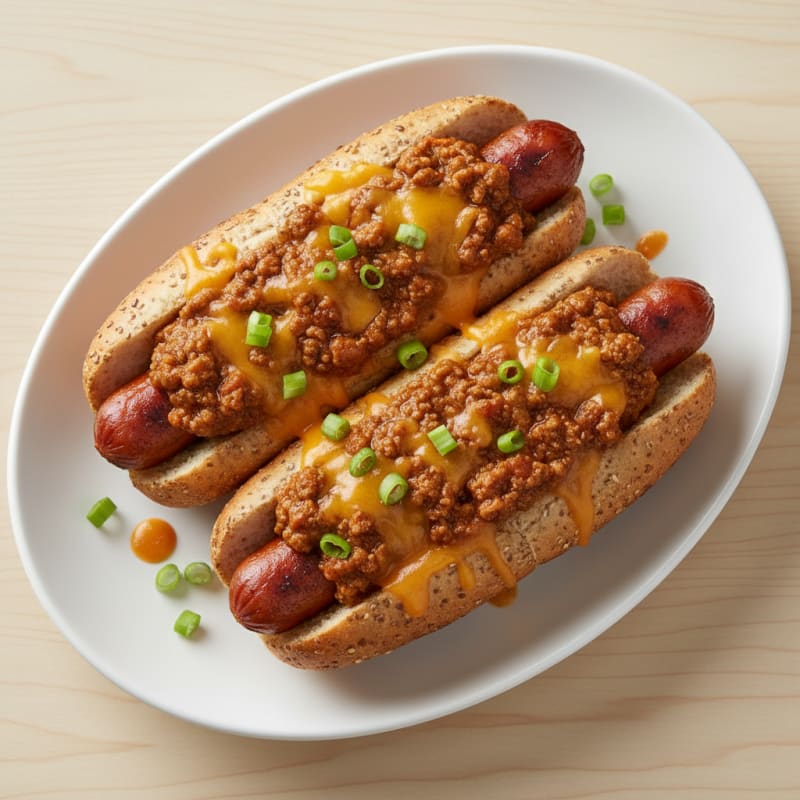 Crispy Chili Cheese Hot Dogs