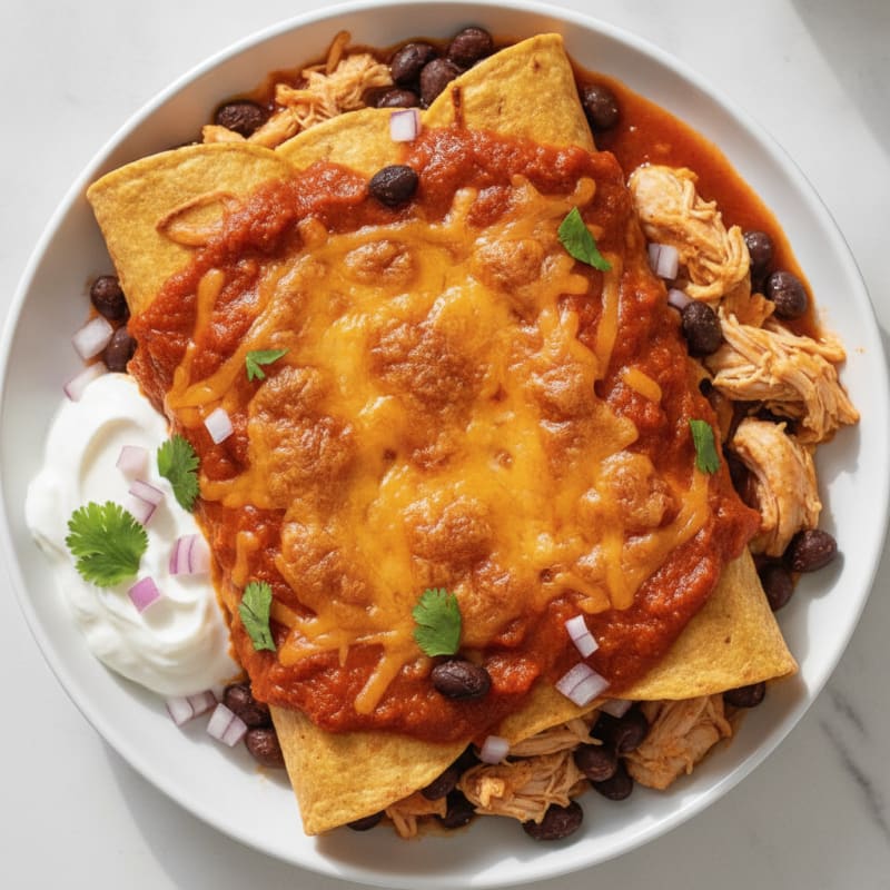 Chicken and Black Bean Enchiladas