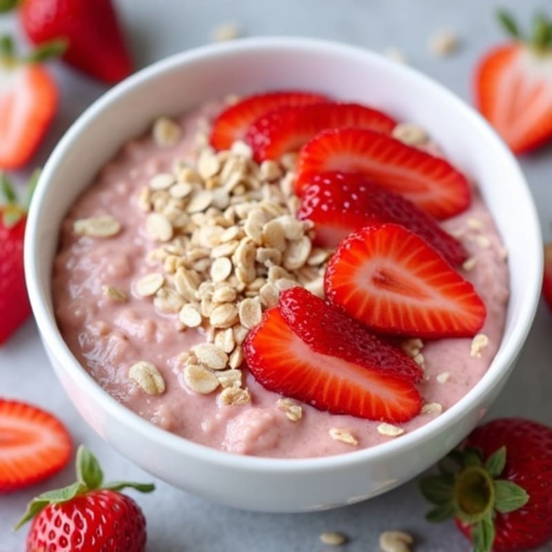 Creamy Strawberry Overnight Oats