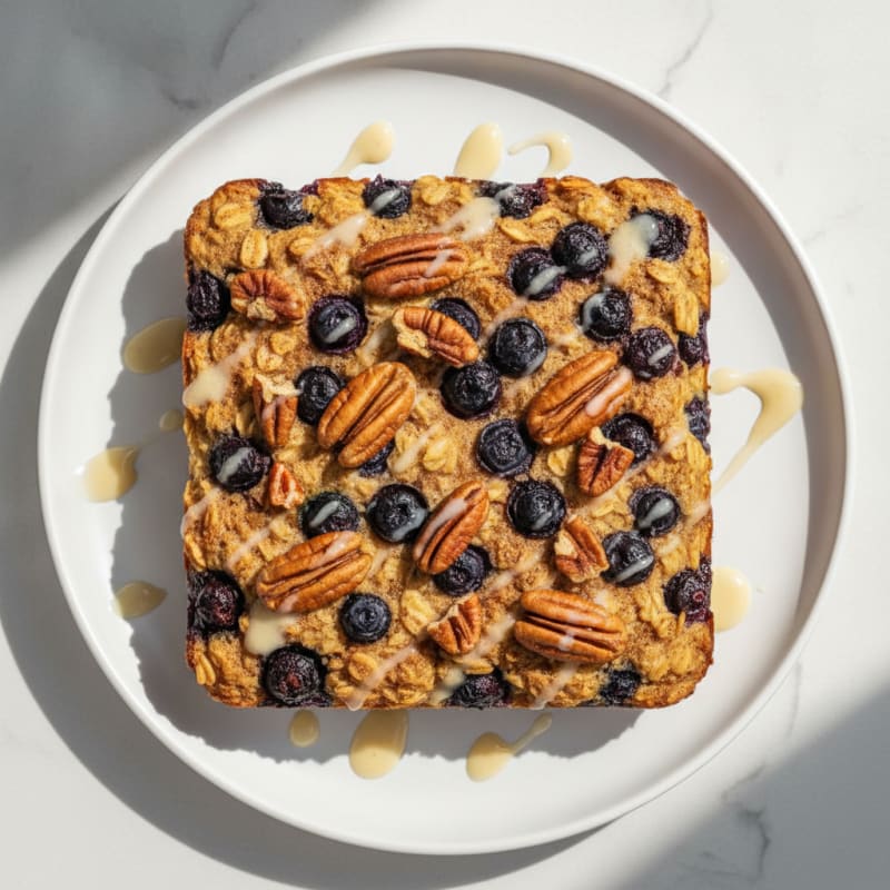 Blueberry Pecan Baked Oatmeal