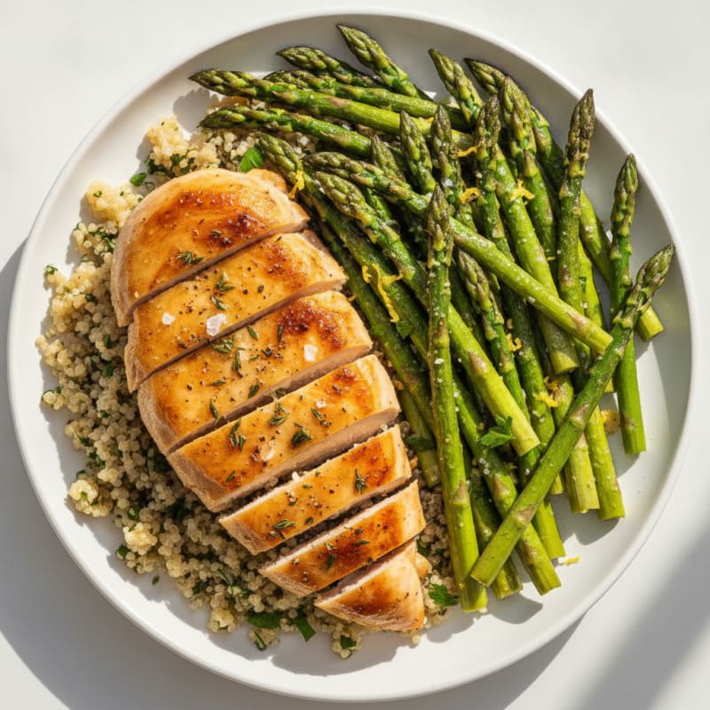 Lemon Herb Chicken with Roasted Asparagus