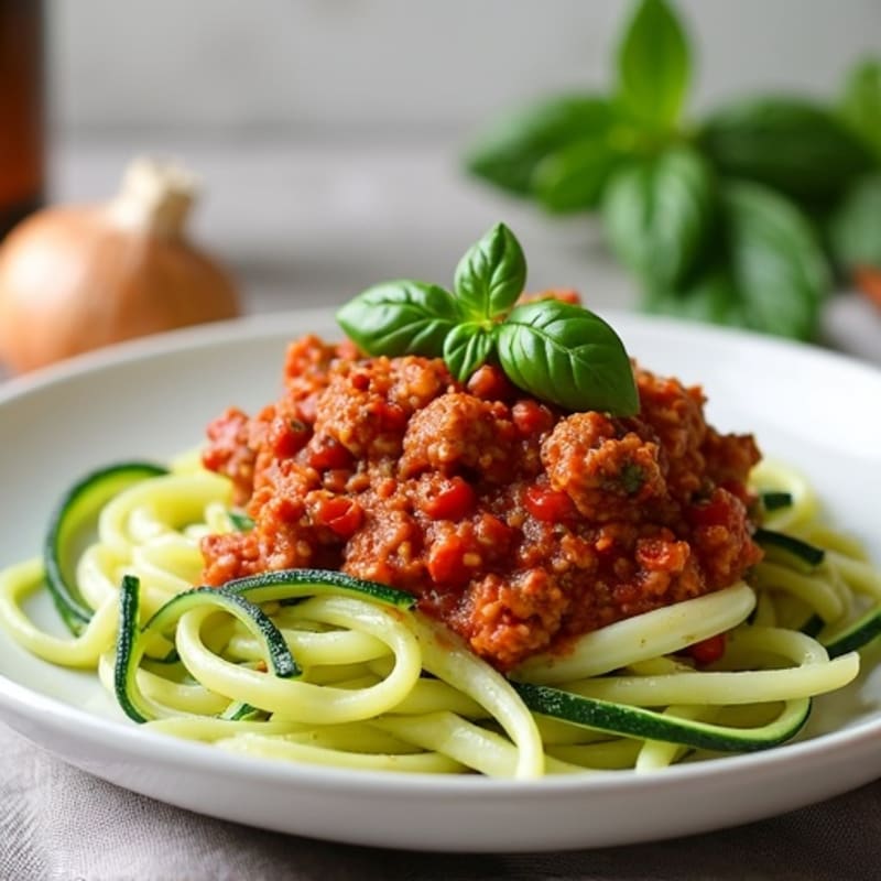 Protein-Packed Turkey Bolognese with Zucchini Noodles
