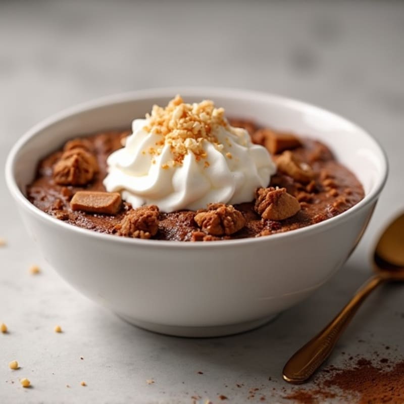 High-Protein Chocolate Peanut Butter Cheesecake Bowl