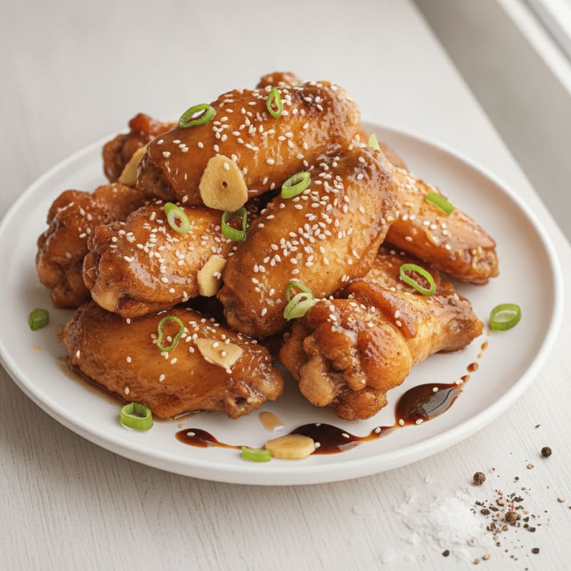 Honey-Garlic Glazed Chicken Wings
