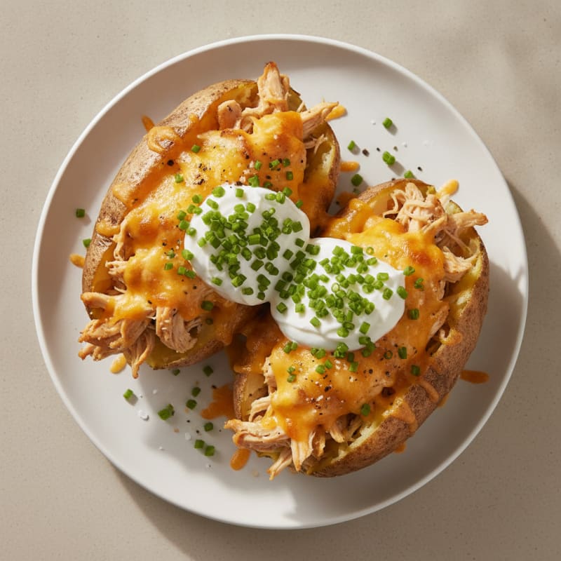 Hearty Loaded Baked Potatoes with Chives