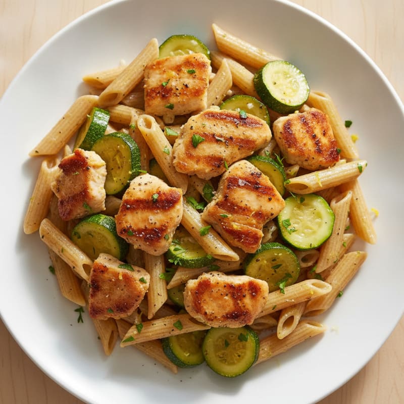 Lemon-Herb Chicken Pasta with Zucchini