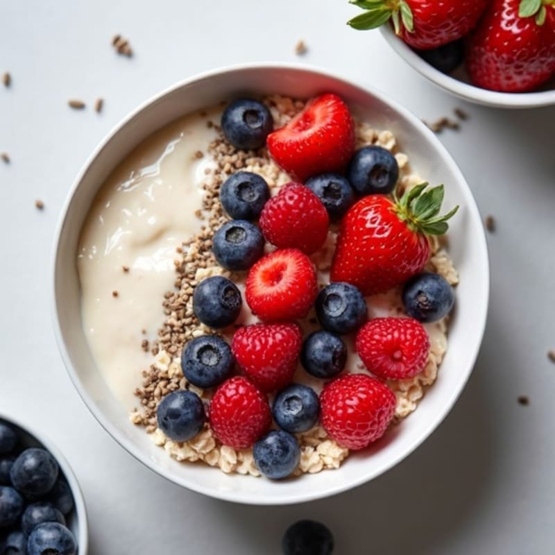 Protein-Packed Vanilla Berry Overnight Oats