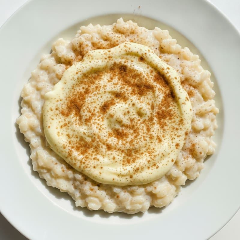 Silky Protein Rice Pudding with Vanilla Yogurt