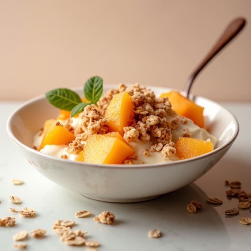Fresh Peach and Oat Crumble