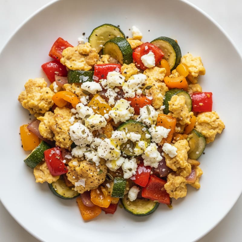 Breakfast Scramble with Roasted Vegetables
