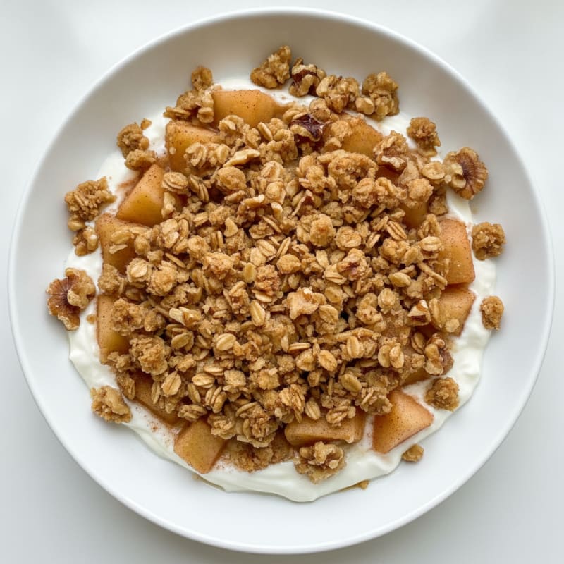 Baked Apple Crumble with Oat Topping