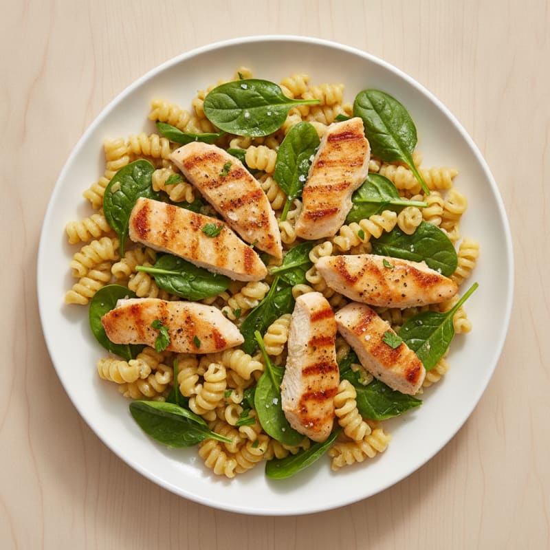 Lemon-Herb Chicken with Protein Pasta