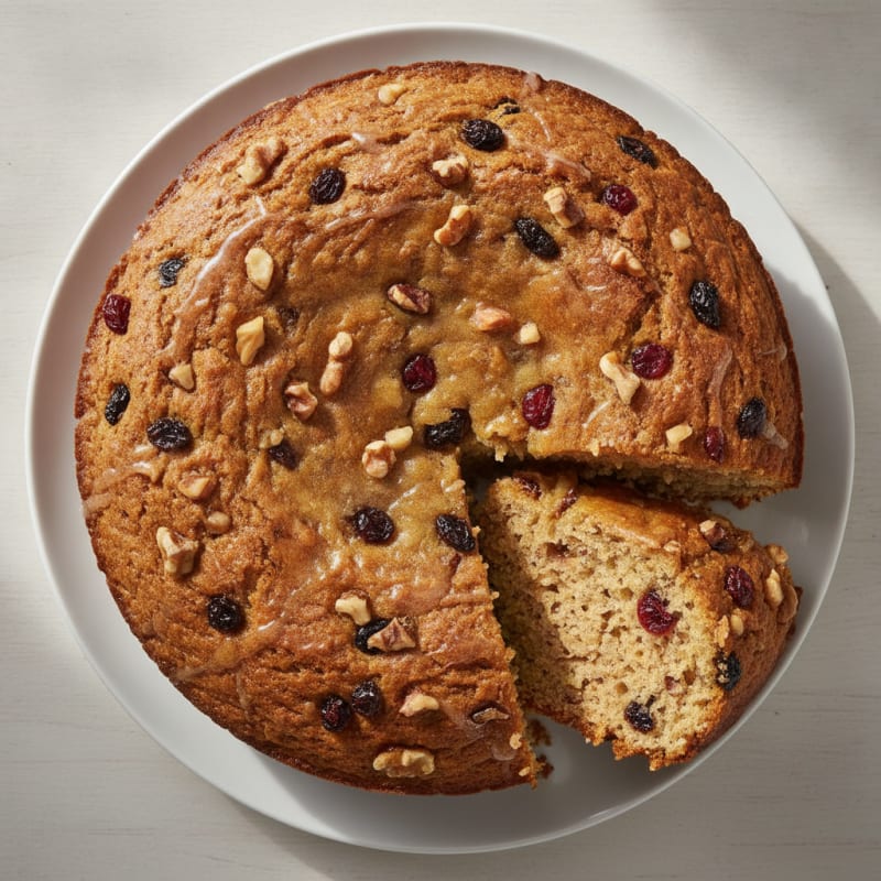 Yam and Banana Chickpea Flour Cake
