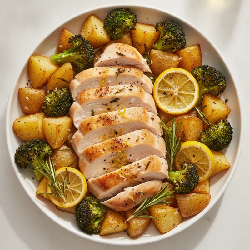 Lemon Herb Roasted Chicken and Vegetables