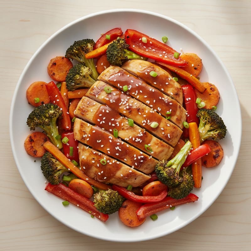 Teriyaki Chicken with Roasted Vegetables