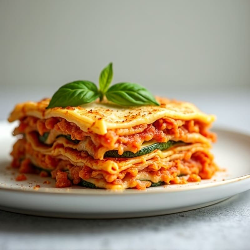 Hearty Lean Ground Turkey Zucchini Lasagna