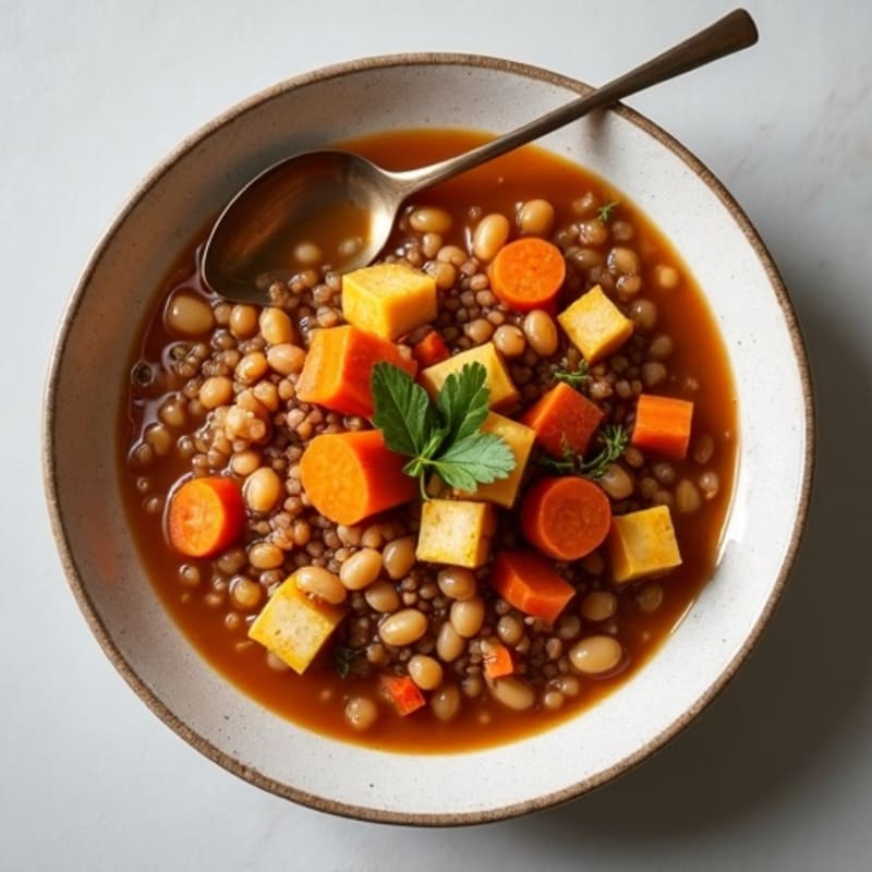 Hearty Root Vegetable and Bean Stew