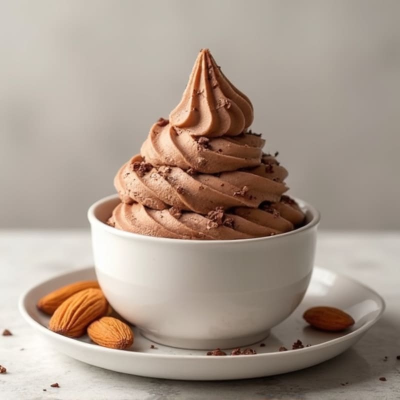Protein-Packed Chocolate Almond Nice Cream