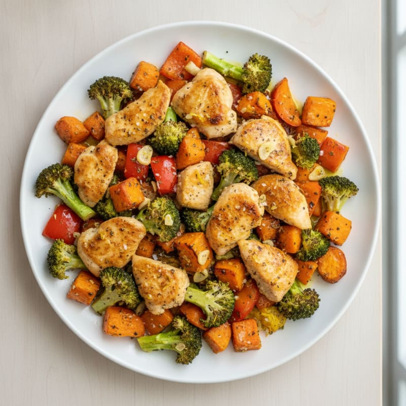 Sheet Pan Lemon Herb Chicken and Veggies