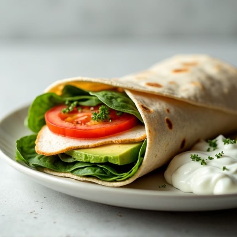 Lean Turkey and Creamy Avocado Wrap