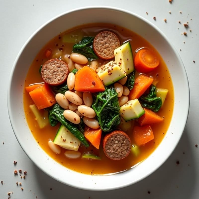 Hearty Italian Vegetable and White Bean Soup