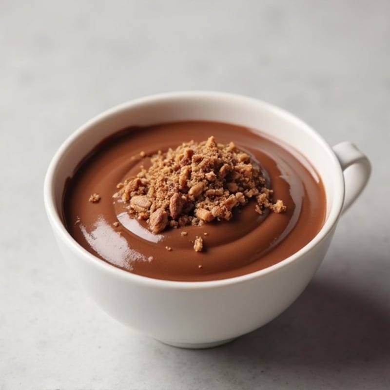 Silky Chocolate Protein Pudding with Peanut Butter Swirl