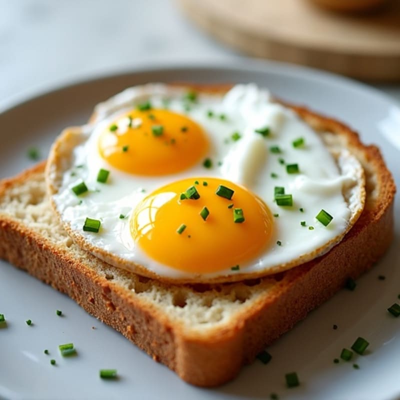 Egg and Greek Yogurt Toast with Chives
