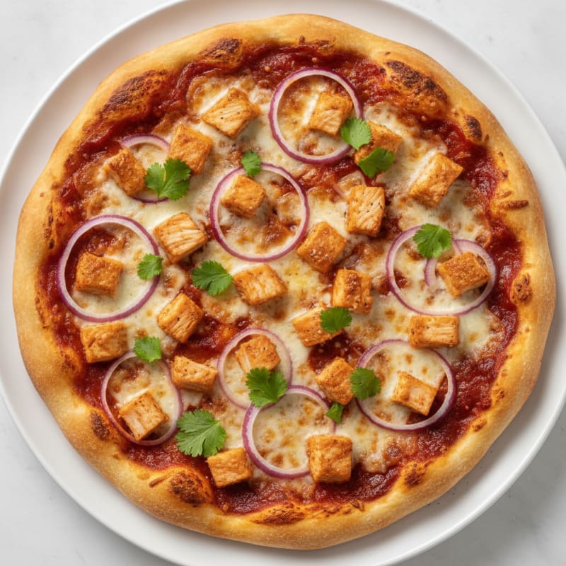 High-Protein BBQ Chicken Pizza