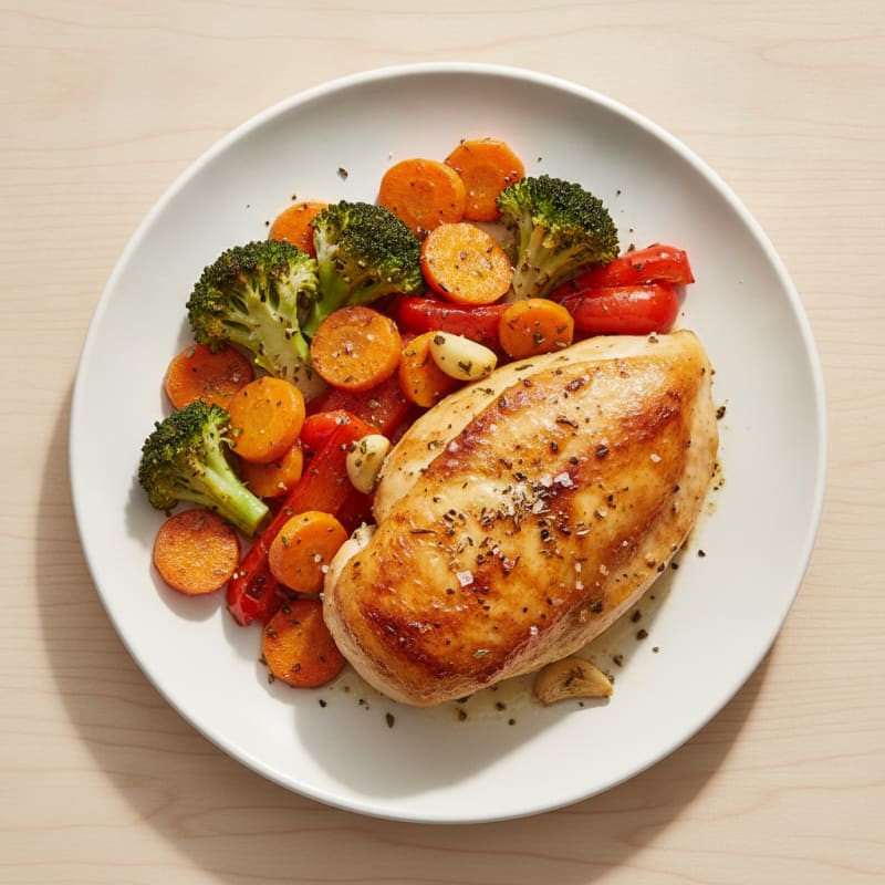 Garlic Herb Roasted Chicken with Vegetables